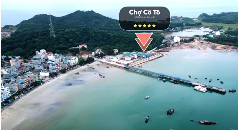 Chợ hải sản Cô Tô - Chợ trung tâm 